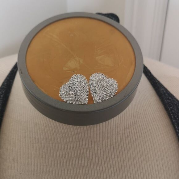 Carriere Studio Ladies Glitter Halter Top & Heart Earrings Medium Black - Picture 2 of 16